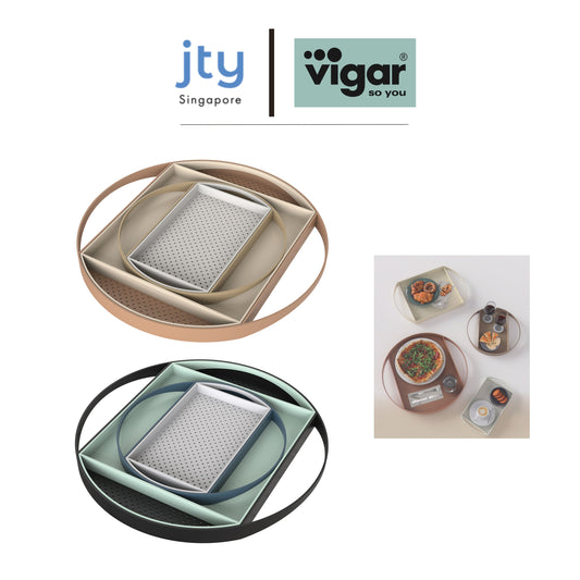 Vigar 4 in 1 Nested Serving Trays (2 Colours Available)