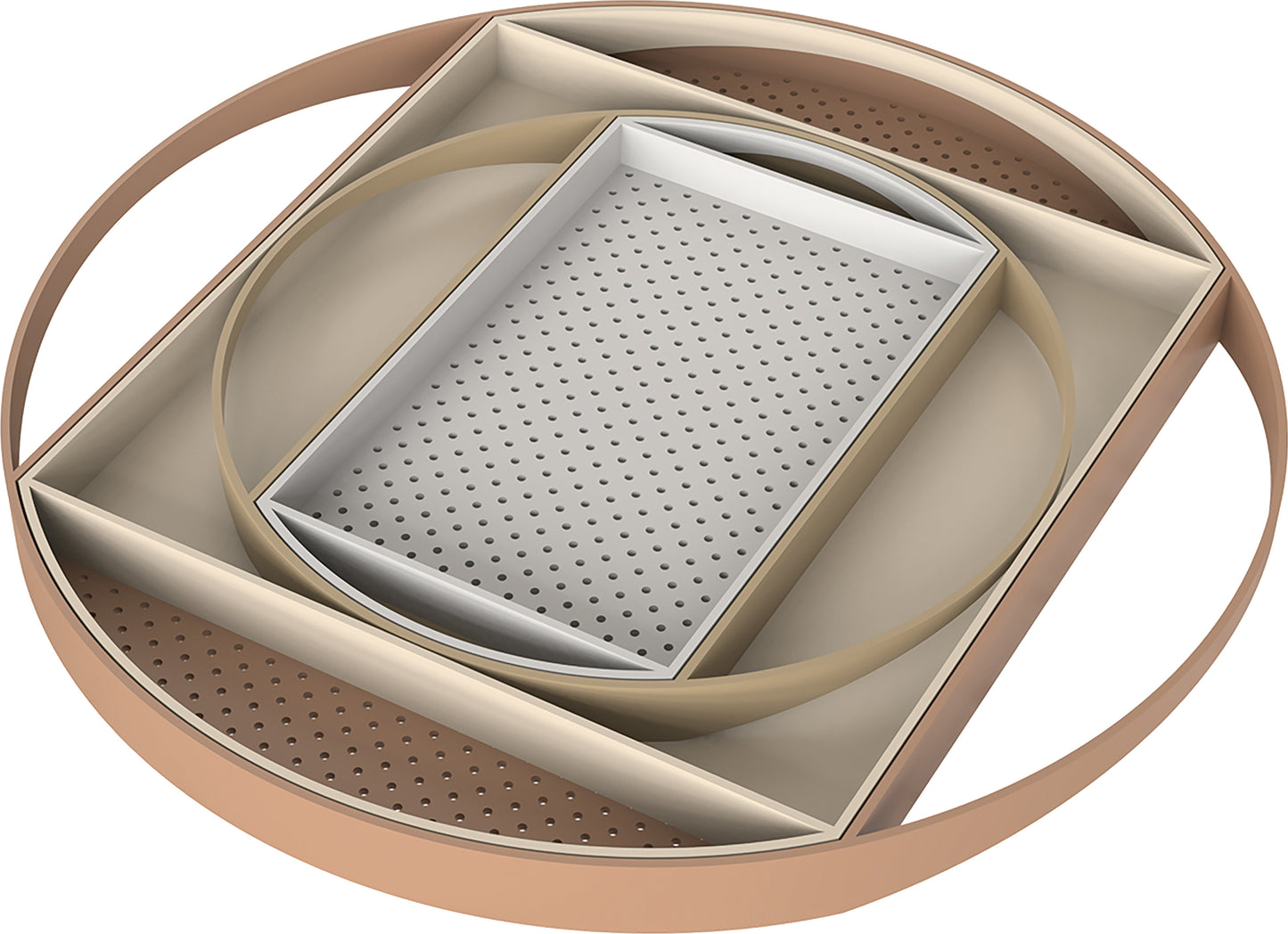 Vigar 4 in 1 Nested Serving Trays (2 Colours Available)