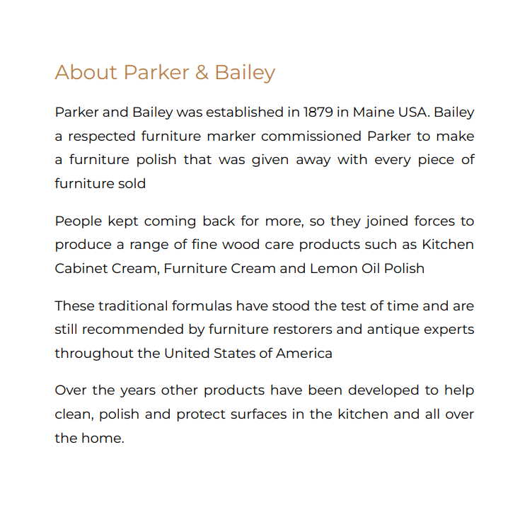 Parker & Bailey Brass & Copper Polish - 236ml