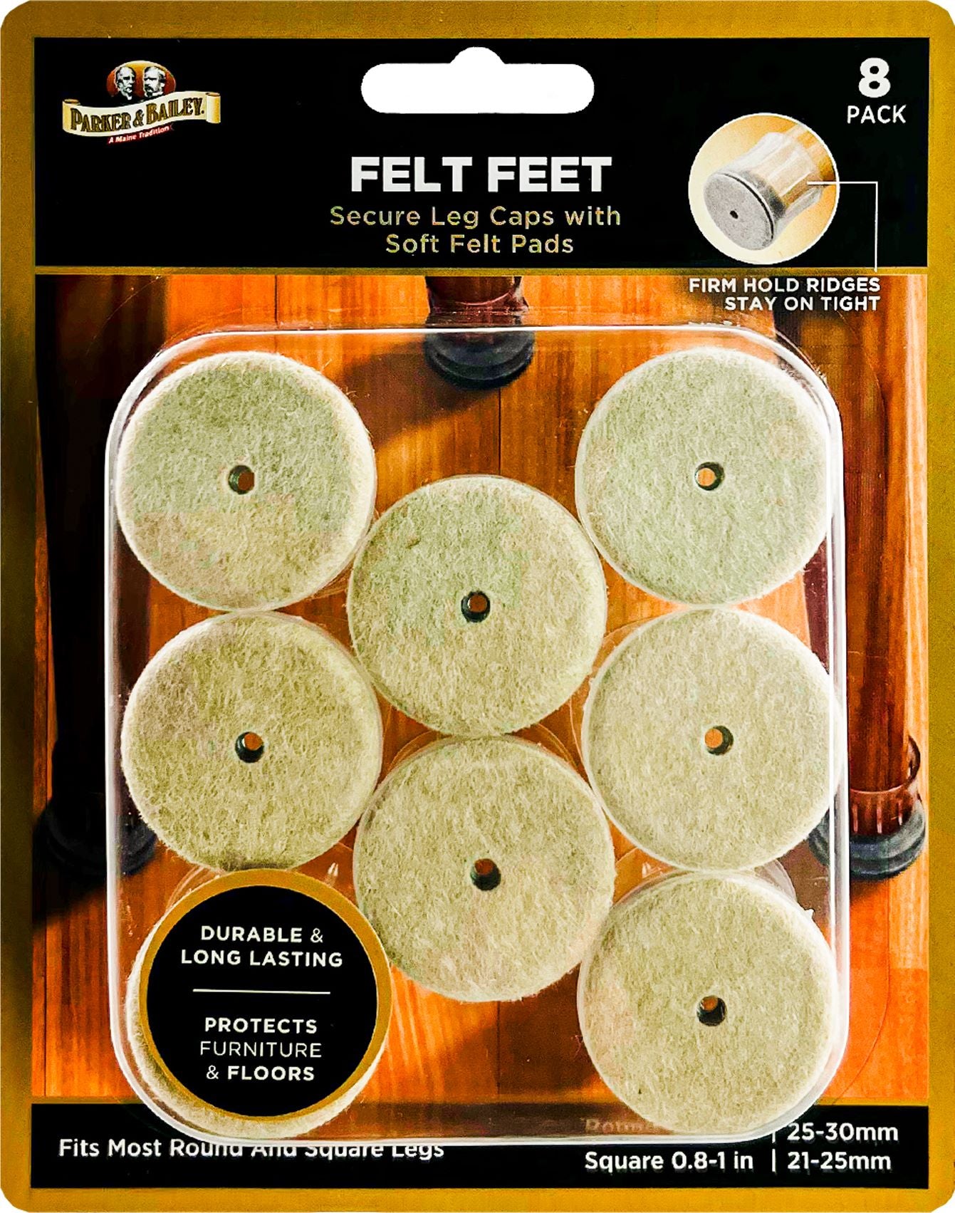 Parker & Bailey Felt Feet (8 Pc)