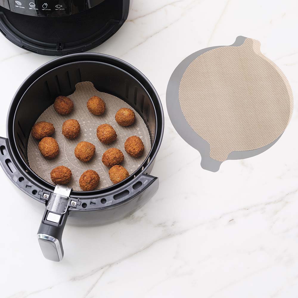 NoStik Silicon Air Fryer Liner Set of 2- Round