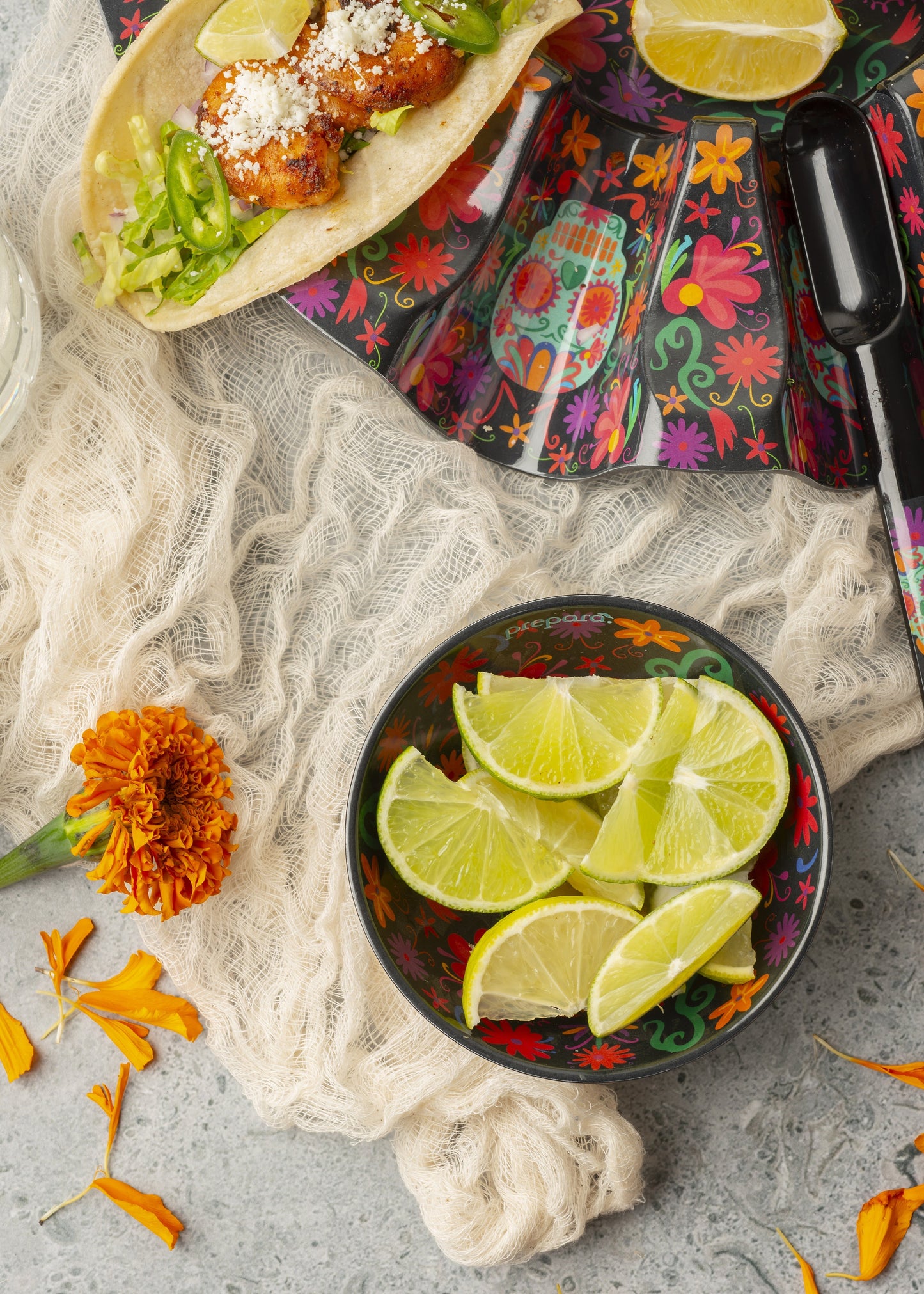 Prepara Taco Prep Bowl Day of the Dead Edition