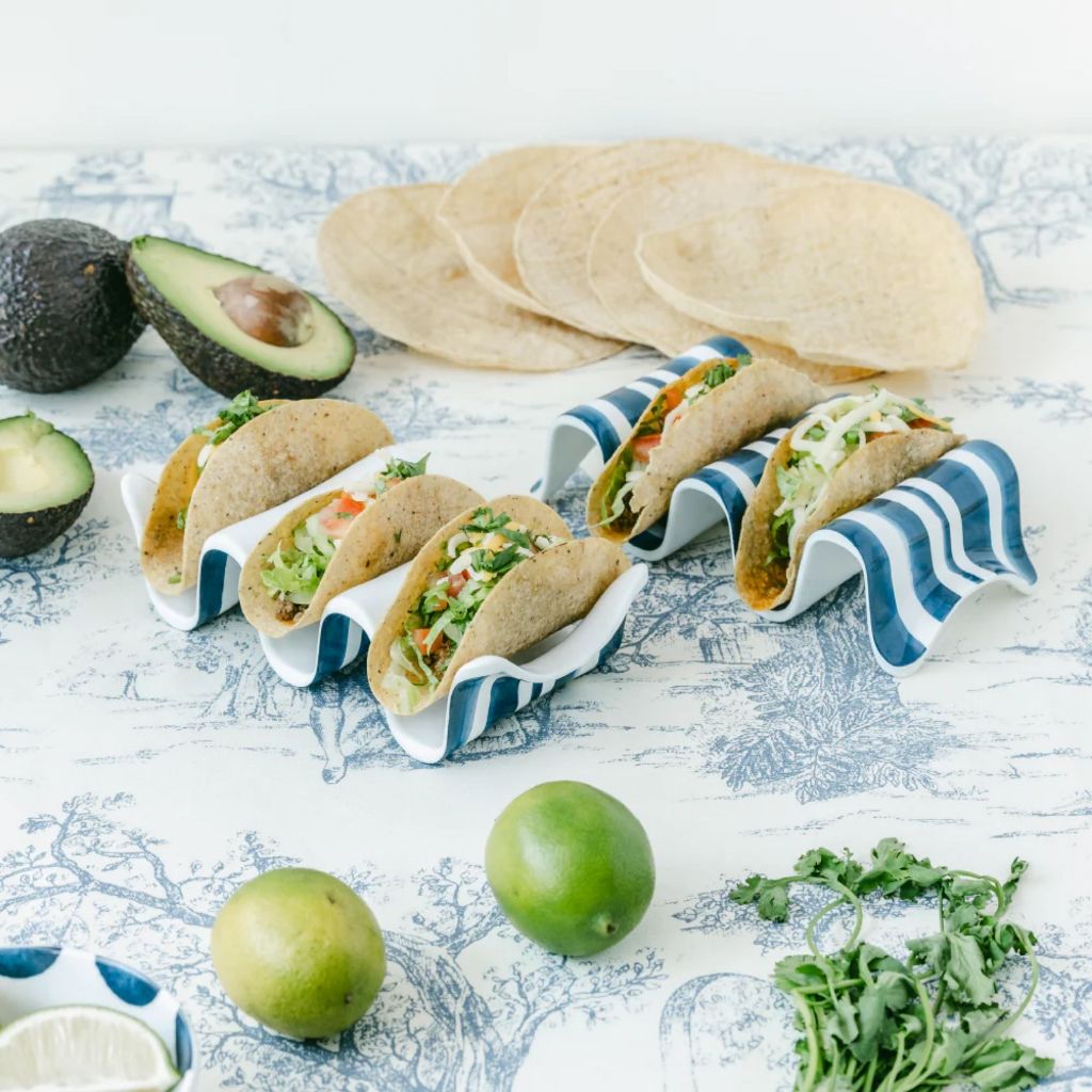 Prepara Taco Holder Multiple - Coastal Stripe