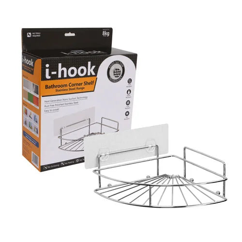 i-hook Bathroom Corner Shelf