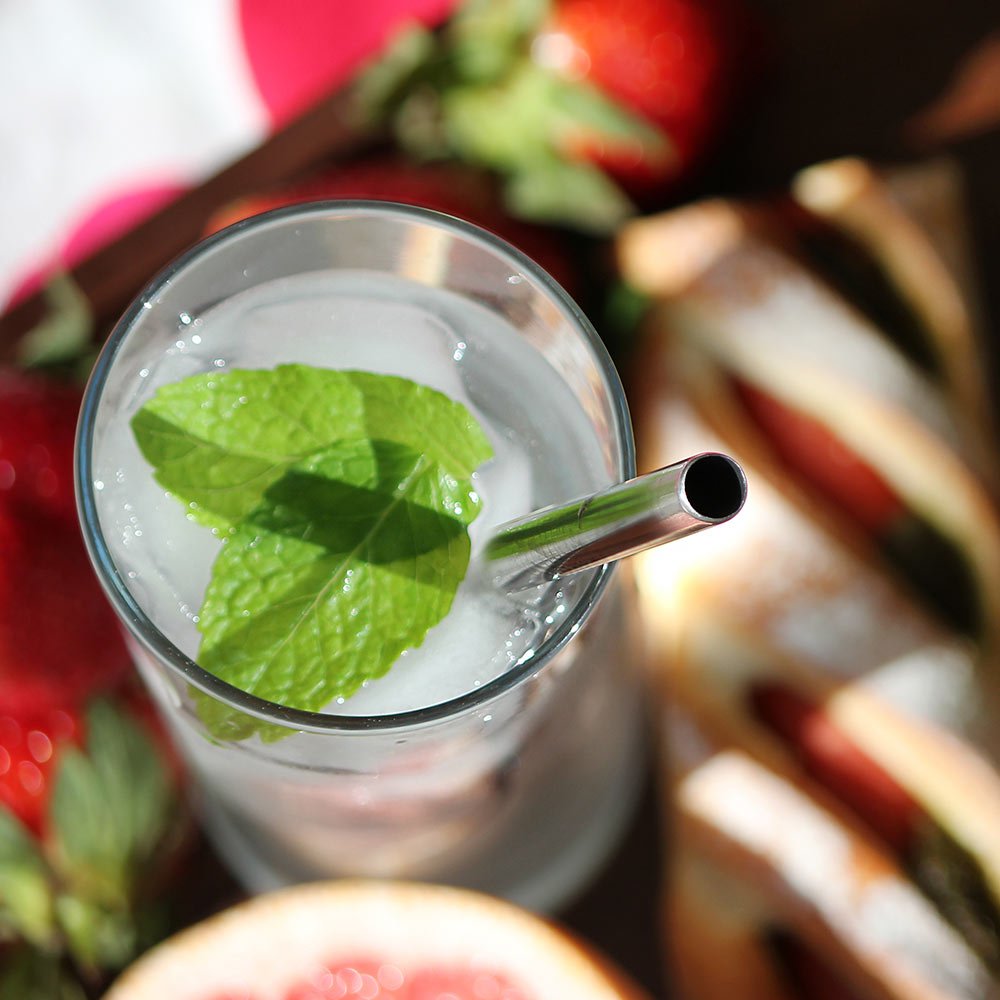 Eco Basics Stainless Steel Straw & Cleaner – 8mm