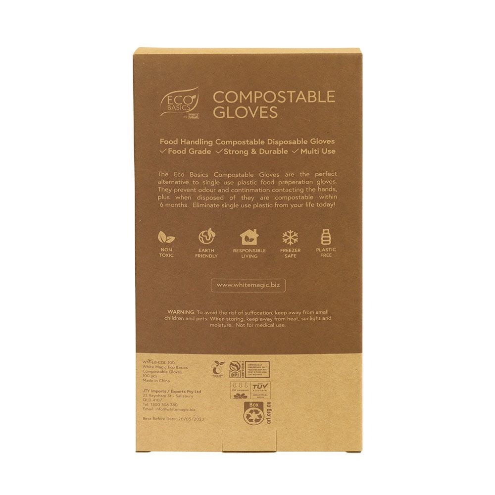 Eco Basics Compostable Gloves Large 100pcs