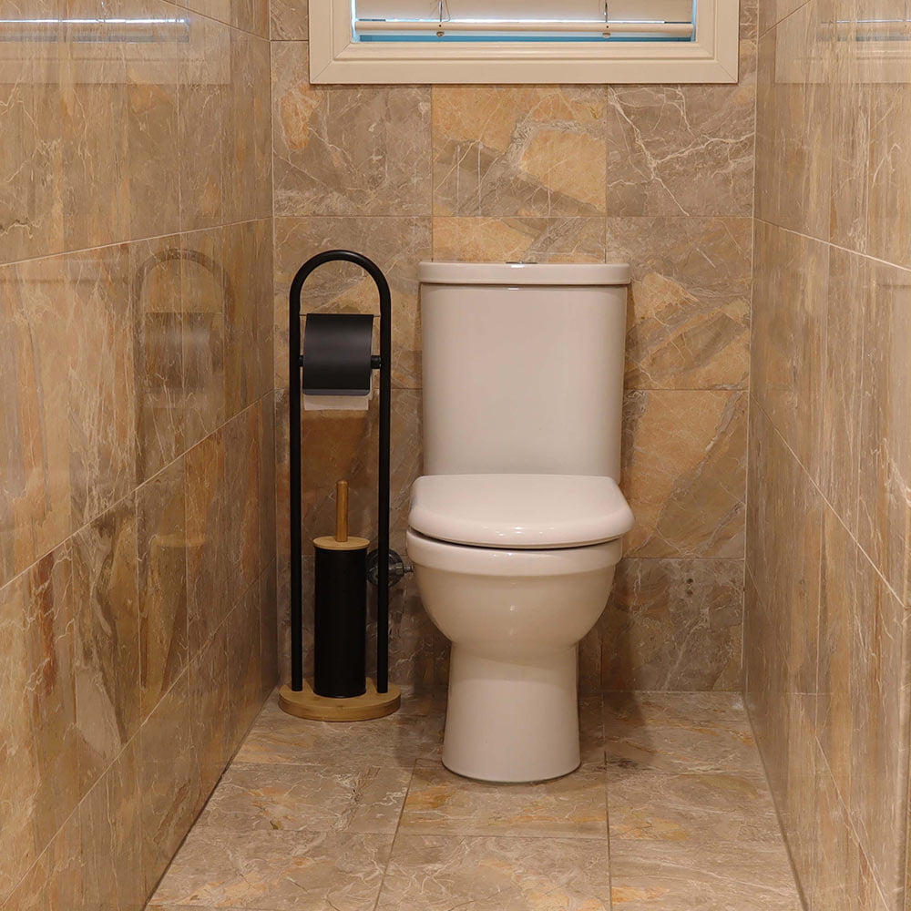 Eco Basics Toilet Roll Dispenser & Brush