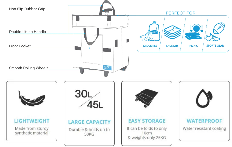 White Magic Handy Cart (Regular / Jumbo Size)