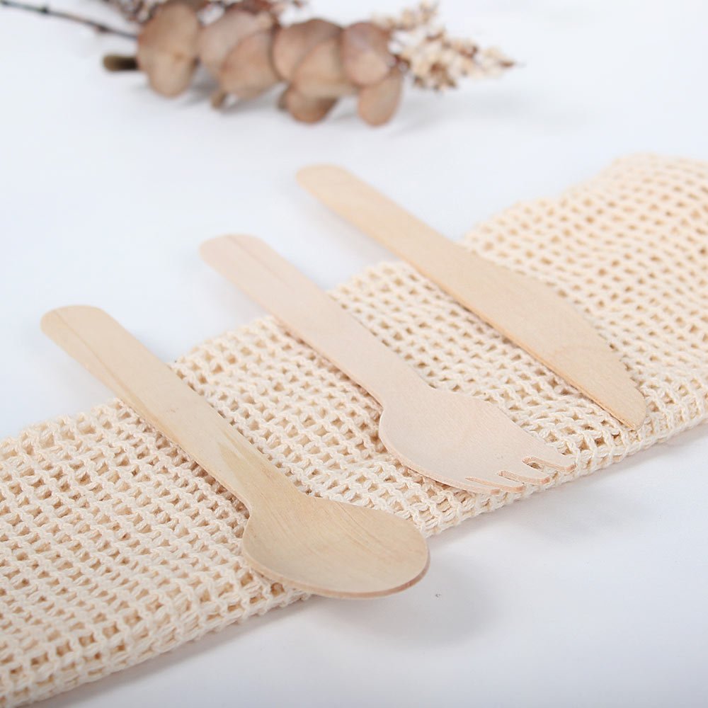 Eco Basics Biodegradable Wood Fork – 18pcs