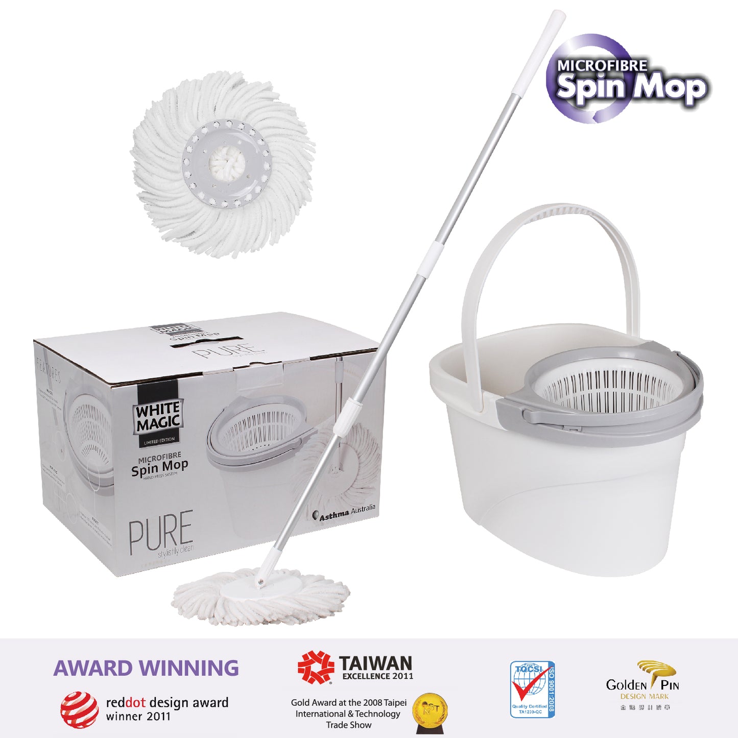 White Magic Pure Spin Mop