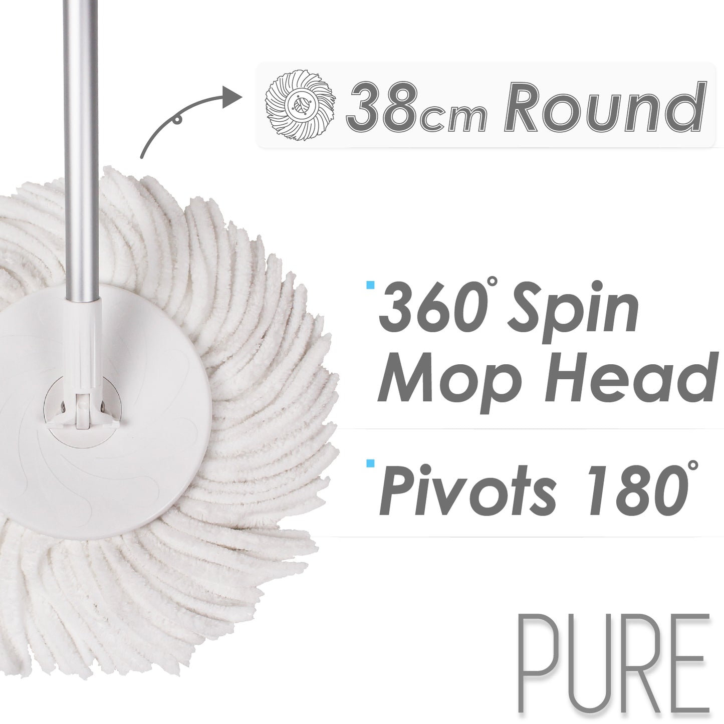 White Magic Pure Spin Mop
