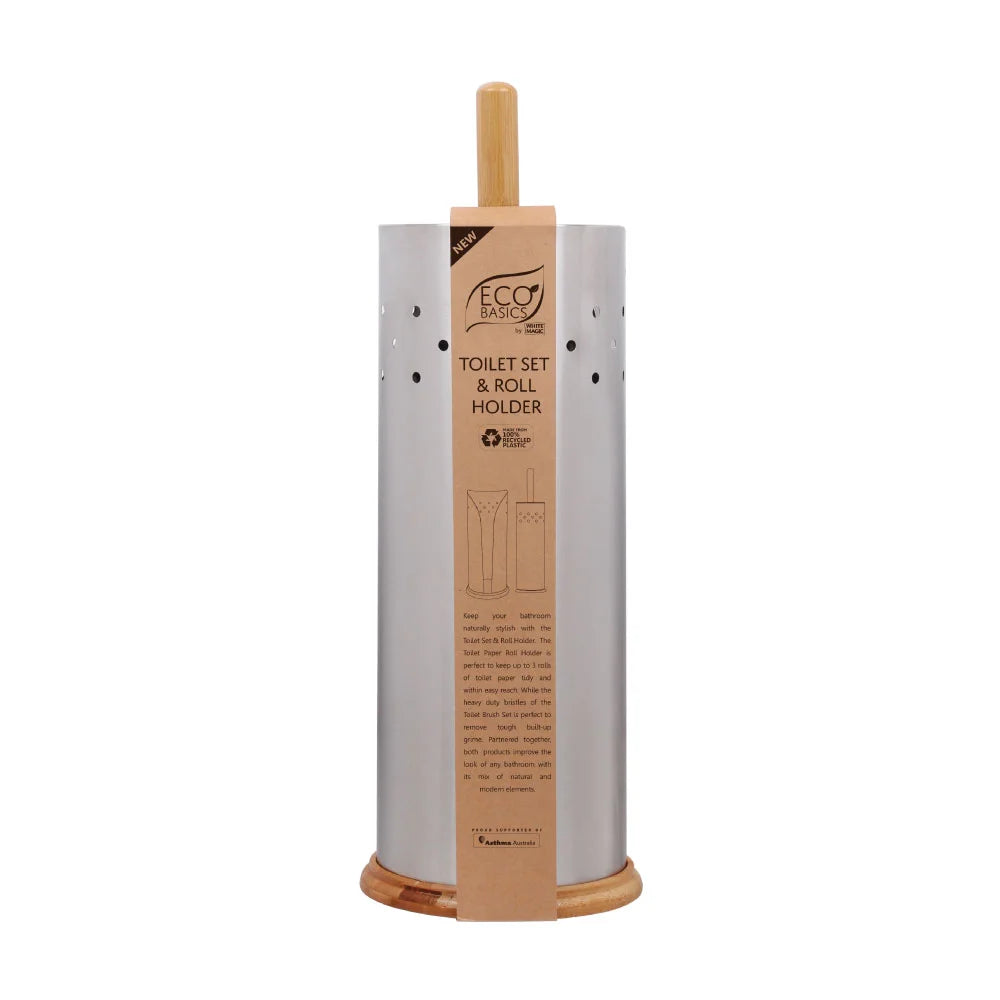 Eco Basics Toilet Set & Roll Holder