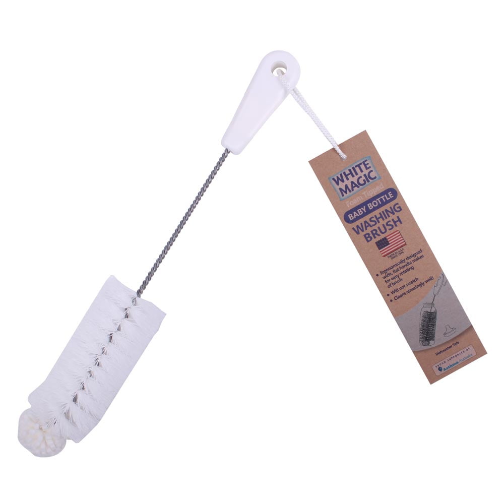 Foam Tipped Baby Bottle Washing Brush