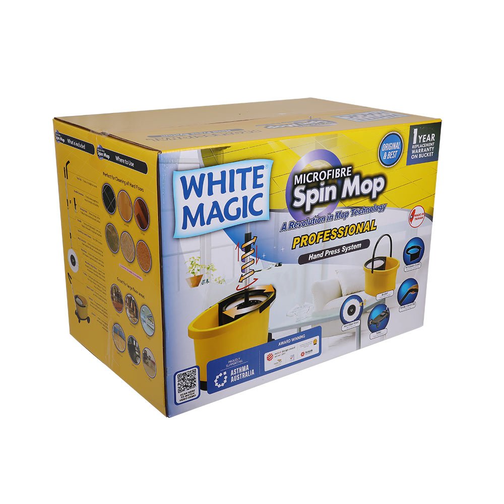 White Magic Professional Spin Mop Set
