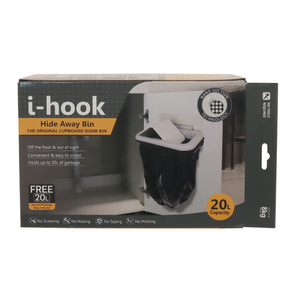 i-hook Hide Away Bin – NEW Version
