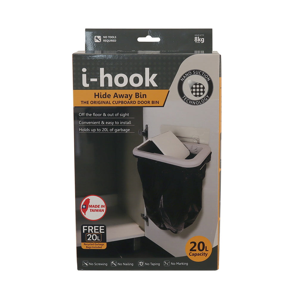 i-hook Hide Away Bin – NEW Version