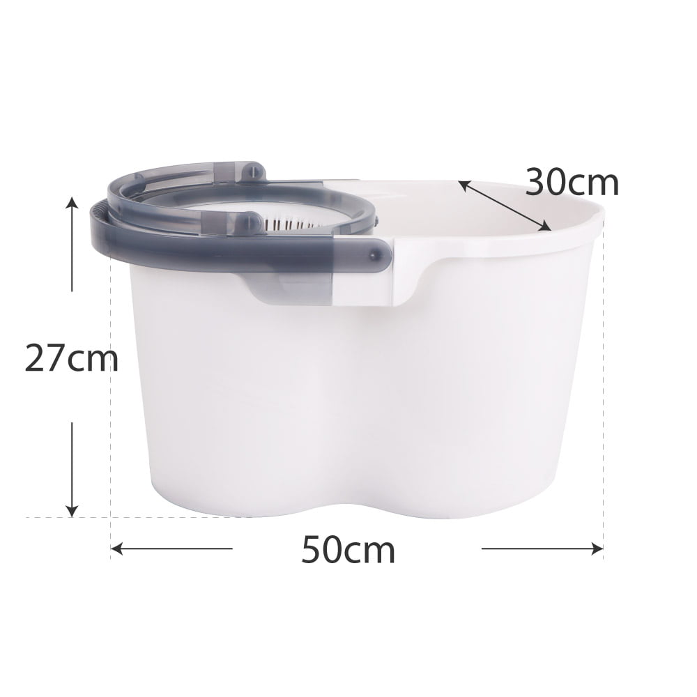 White Magic Turbo Spin Mop Hand Press