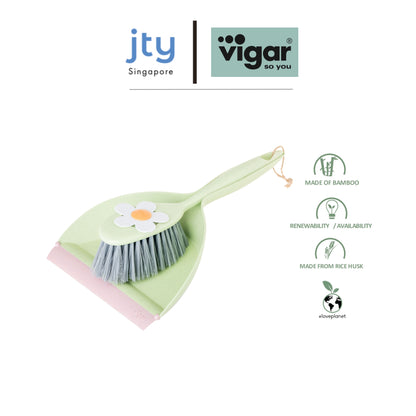 Vigar Florganic Dustpan & Brush