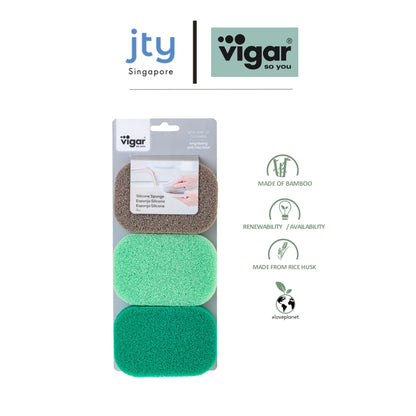Vigar Silicone Sponge 3pc