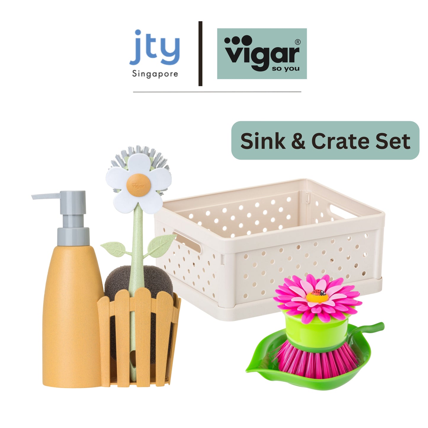 Vigar Sink and Crate Bundle Set