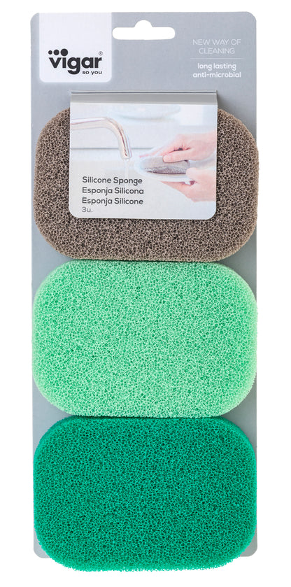 Vigar Silicone Sponge 3pc