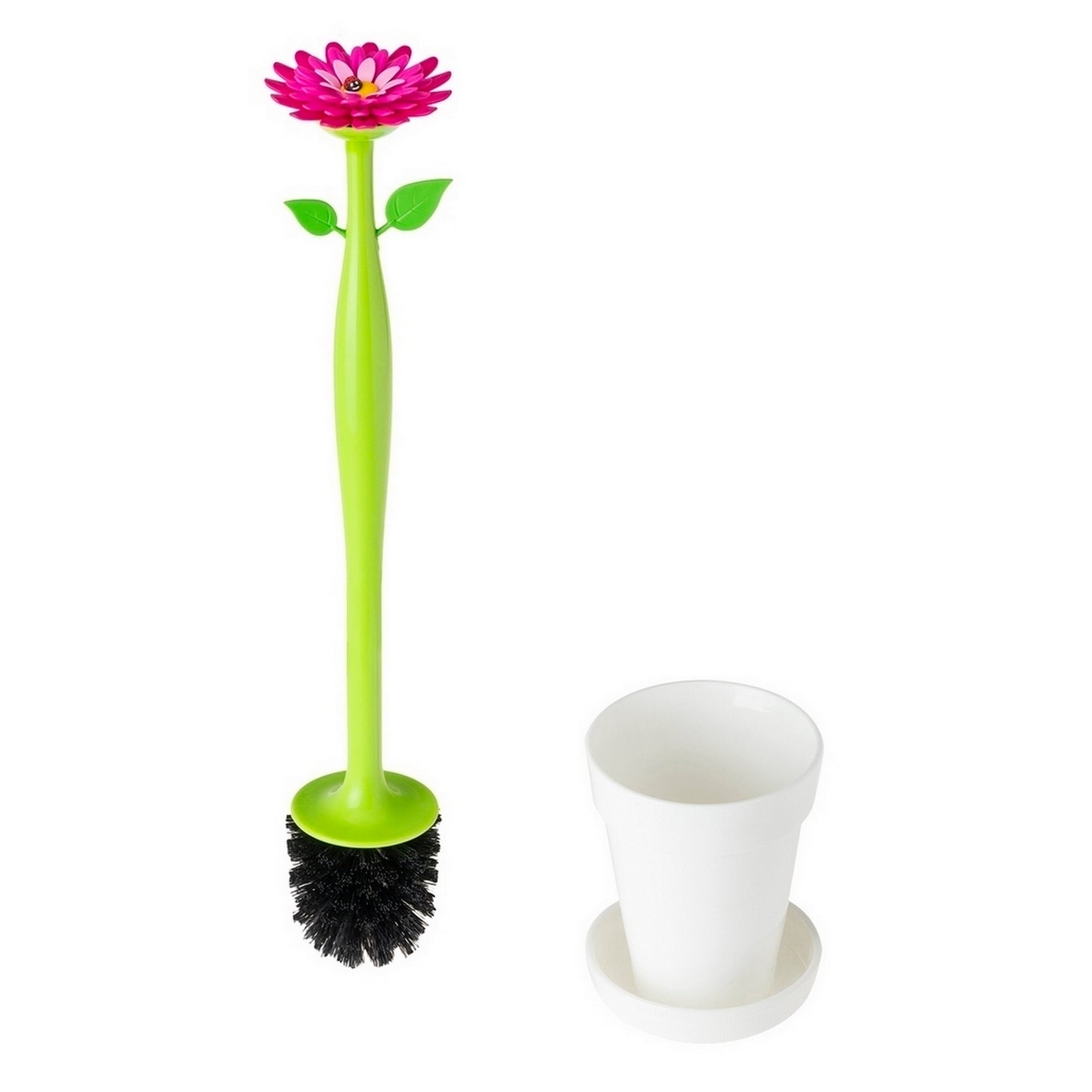 Vigar Flower Power White Toilet Set