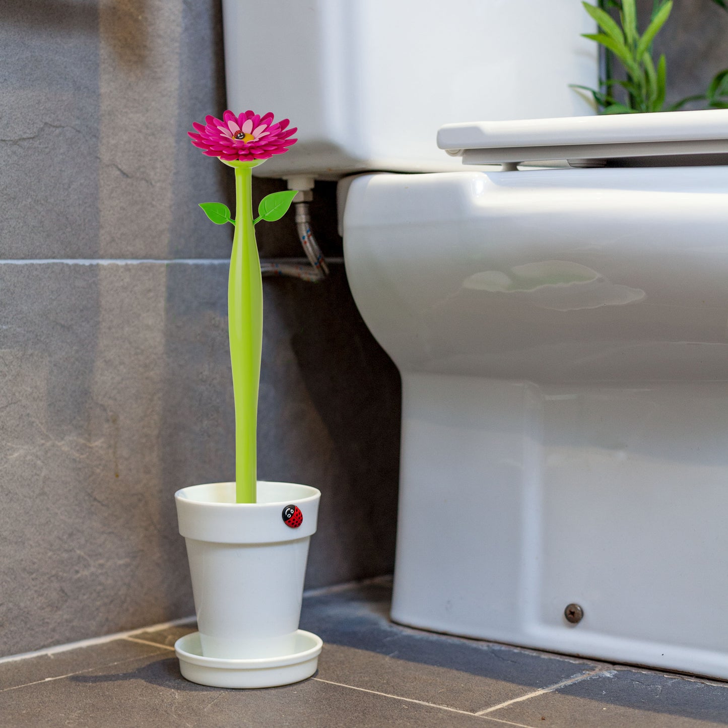 Vigar Flower Power White Toilet Set