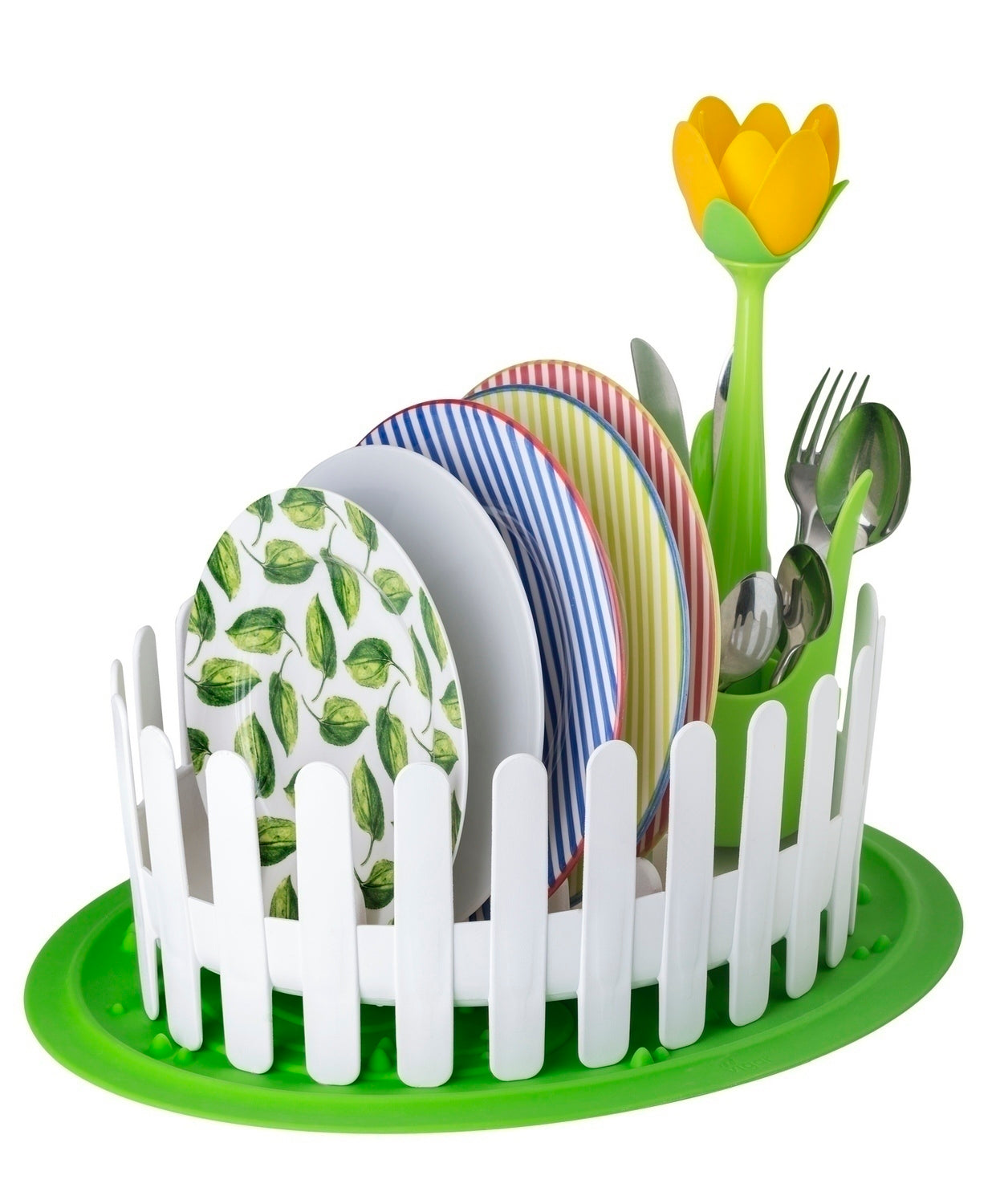 Vigar Flower Power Dish & Cutlery Drainer Set