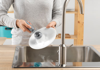 Vigar RengØ Soap Dispensing Grey Dish Brush