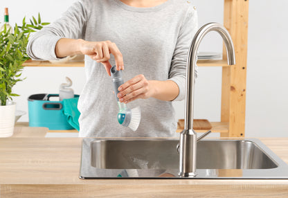 Vigar RengØ Soap Dispensing Grey Dish Brush