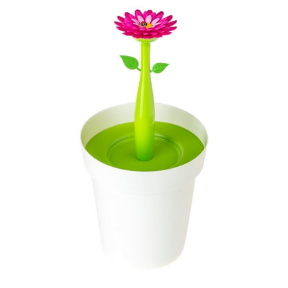 Vigar Flower Power White 3L Bathroom Bin