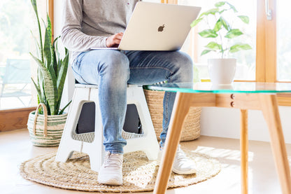 Vigar Compact Foldable 40cm Stool (Grey or Turquoise Colour)