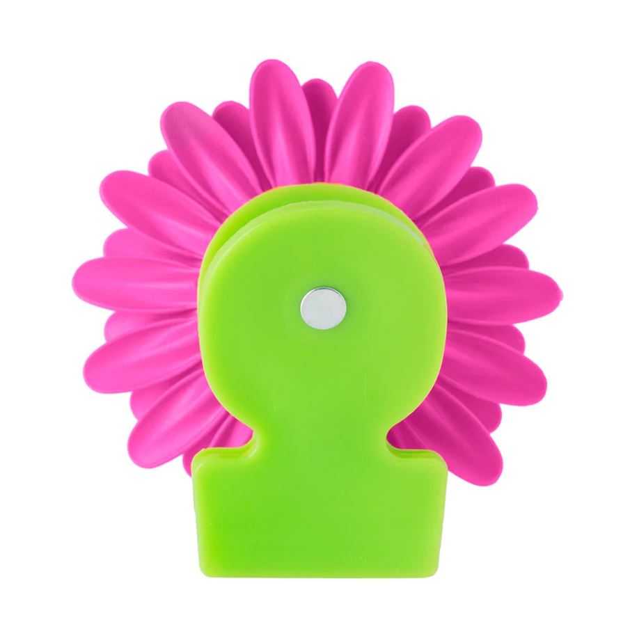 Vigar Flower Power Pink Magnet Clip 3pc