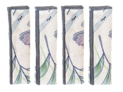 Vigar Florganic Microfibre Cloth 4pc