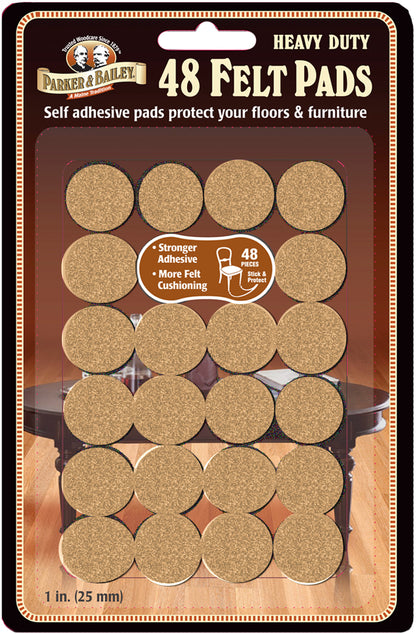 Parker & Bailey Felt 48 pc 1 Inch Oatmeal