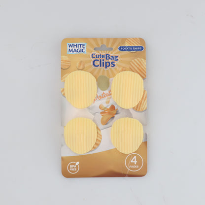 White Magic Cute Bag Clips Potato Chip