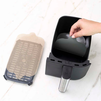 NoStik Silicon Dual Basket Air Fryer Liner- Set of 2