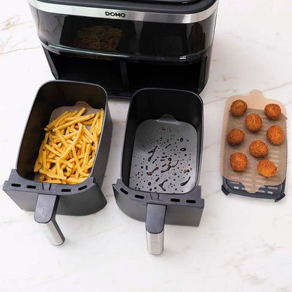 NoStik Silicon Dual Basket Air Fryer Liner- Set of 2