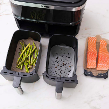 NoStik Silicon Dual Basket Air Fryer Liner- Set of 2