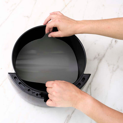 NoStik Silicon Air Fryer Liner Set of 2- Round