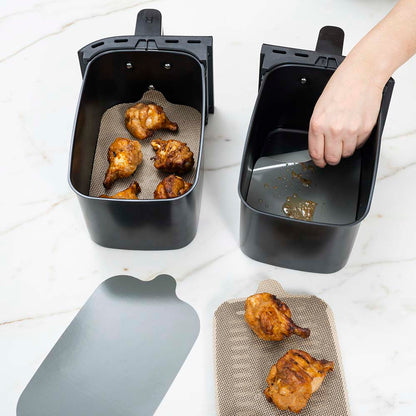 NoStik Silicon Dual Basket Air Fryer Liner- Set of 2