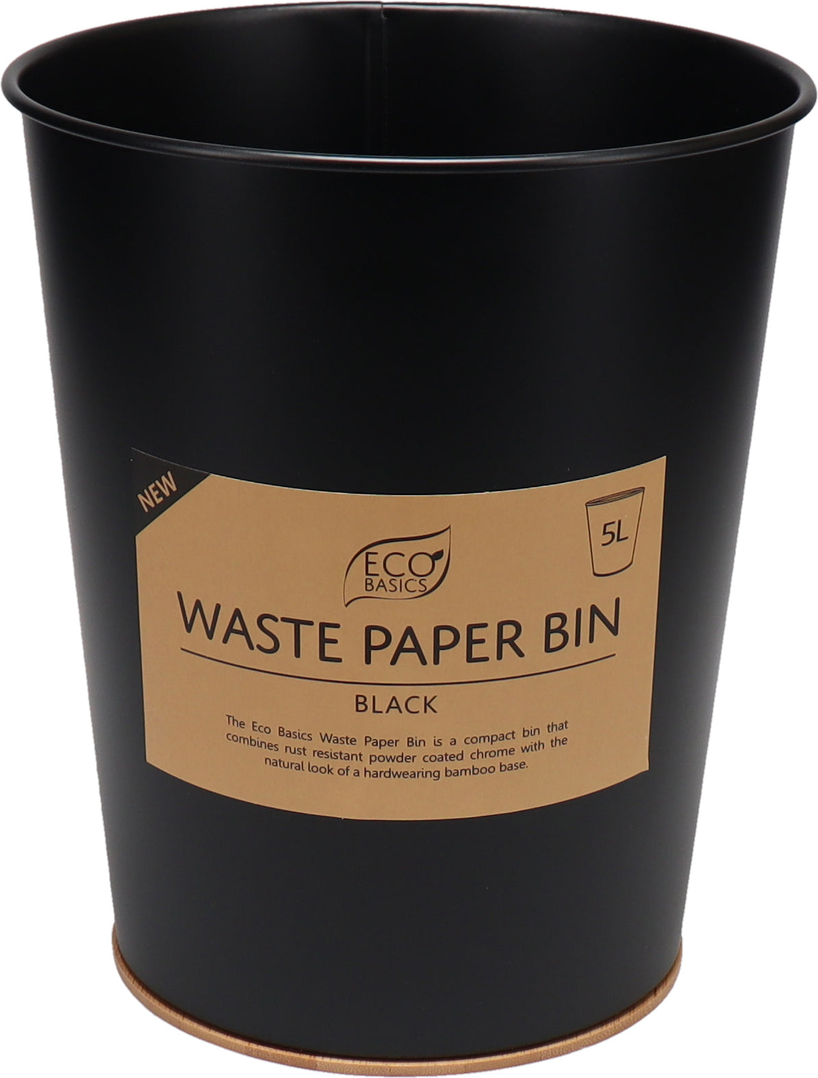 Eco Basics Waste Paper Bin 5L, 8L (Black, White)