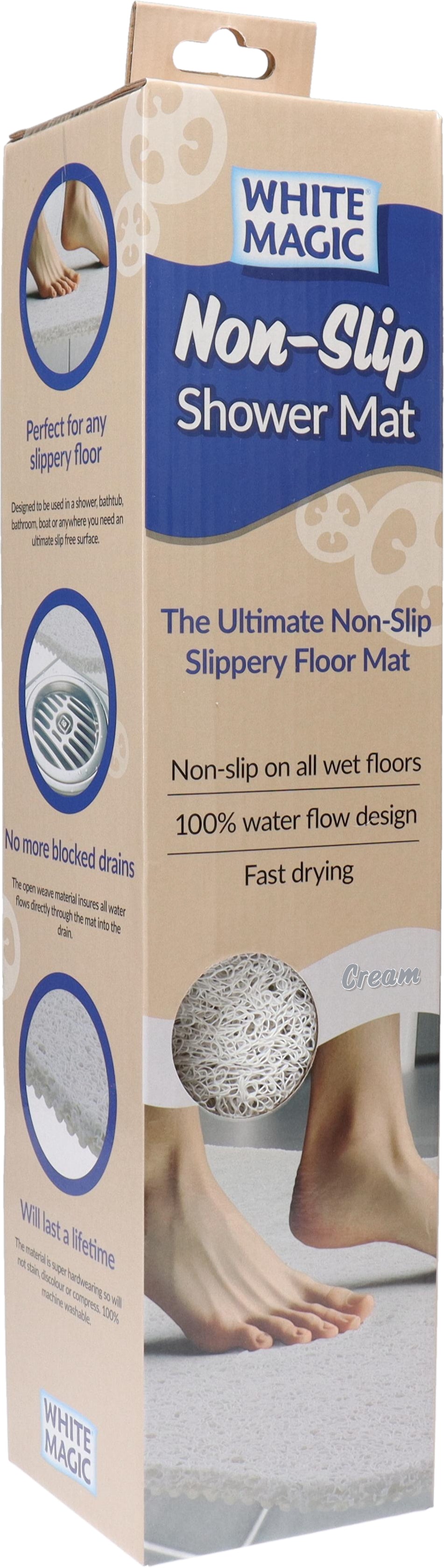 White Magic Non-Slip Shower Mat