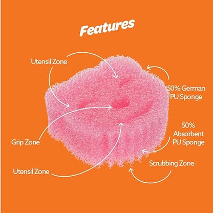 White Magic Scrubtastic Scrub & Wipe Sponge