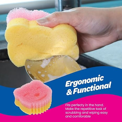 White Magic Scrubtastic Scrub & Wipe Sponge Duo