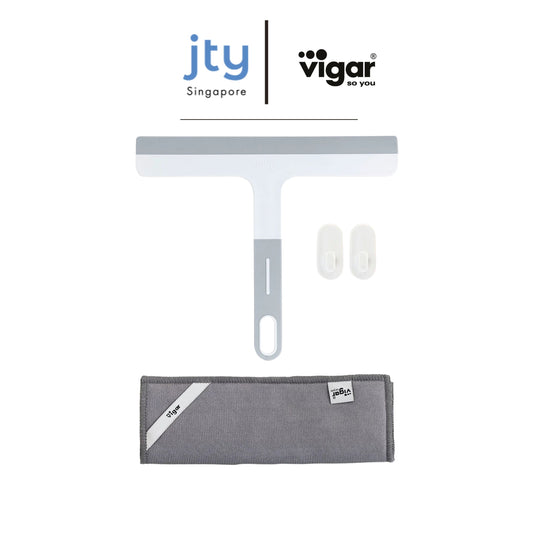 Vigar Basic Squeegee With Microfibre Cloth & 2 Hooks