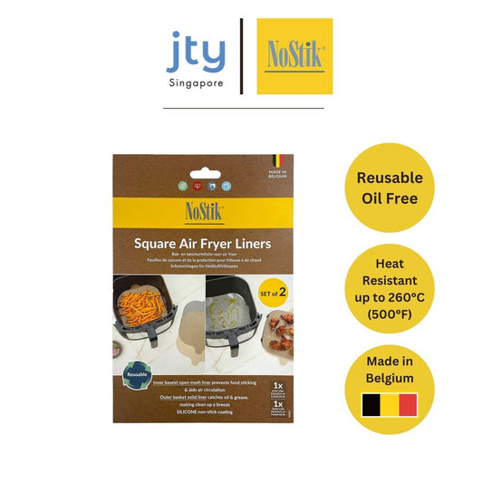 NoStik Square Air Fryer Liner Set of 2