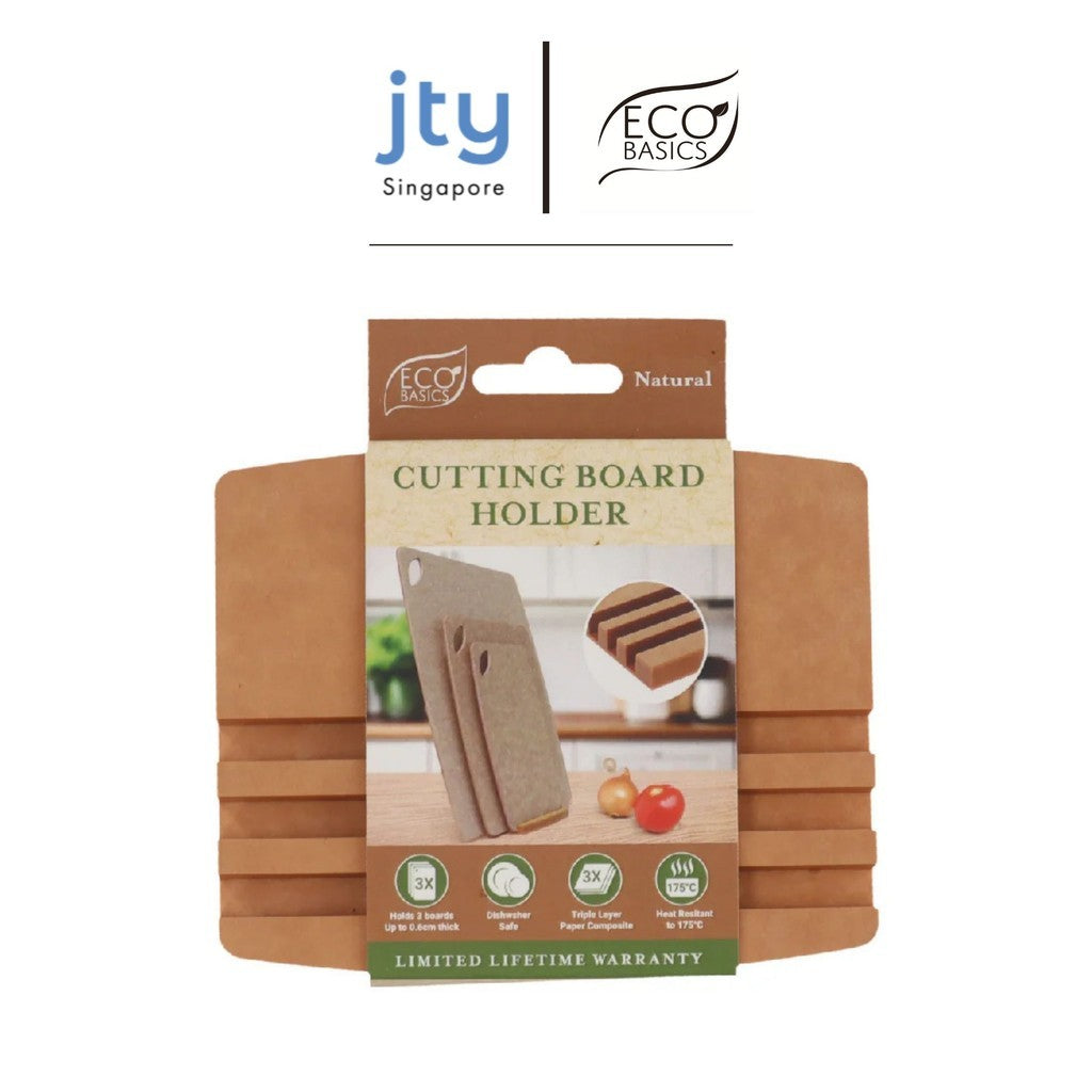 Eco Basics Cutting Board Holder (Natural/Black)