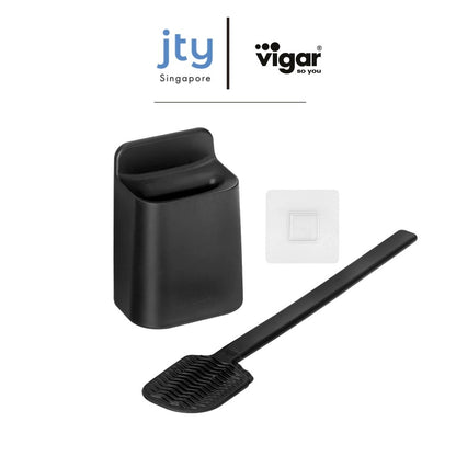 Essential Eco Wall mounted Toilet Set (Black/White)