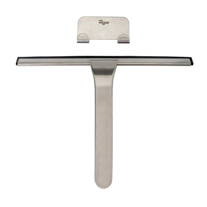 Zense Stainless Steel Squeegee with Hanger (Stainless Steel / Black)